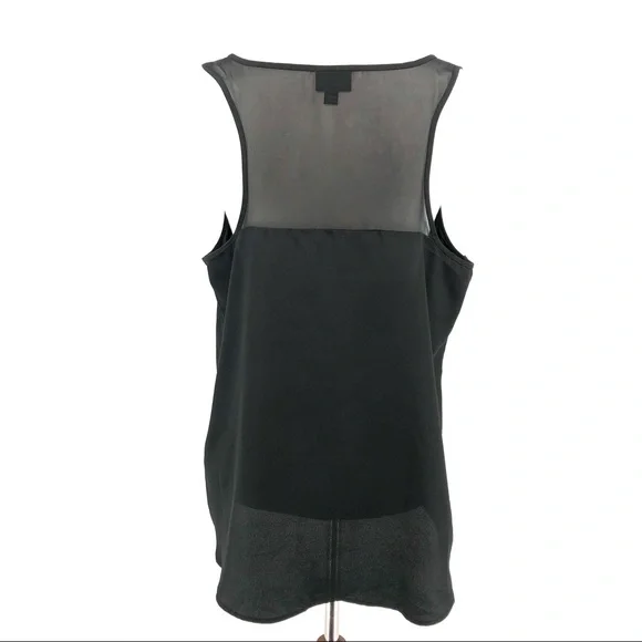 Sheer Black Sleeveless Top, Size L - Picture 4 of 8